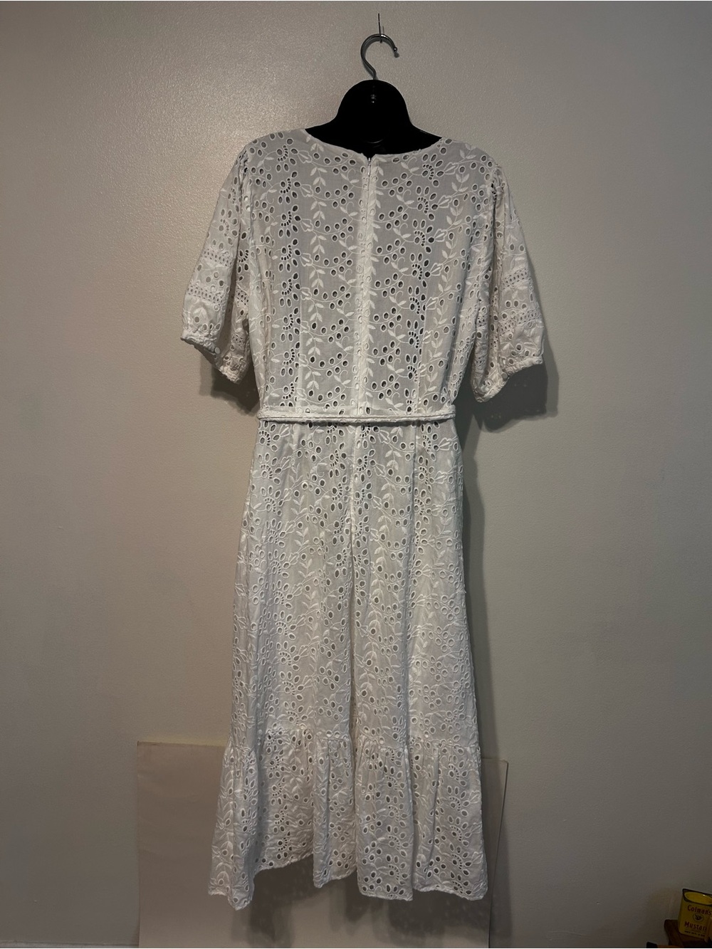 Talbots White Eyelet High-Low Ruffle Skirt - Picture 3 of 8